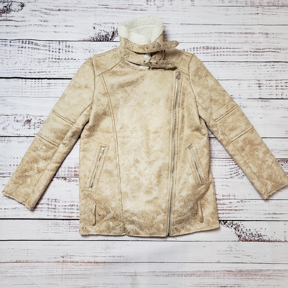 E&Joy by Etam Faux Fur/sherpa/Suede  Womens Coat - Picture 1 of 10